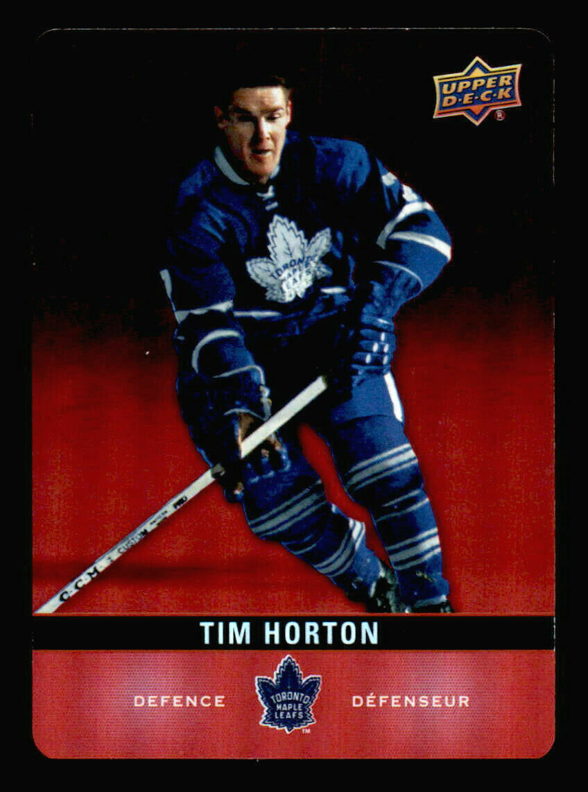 2019-20 UD Tim Hortons Red Die Cut Short Print #DC-SP1 Tim Horton SP